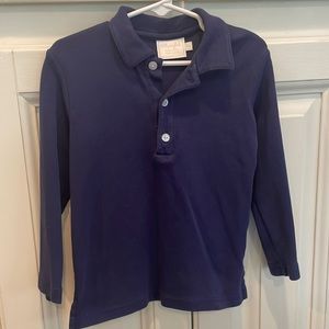 Little English navy polo shirt